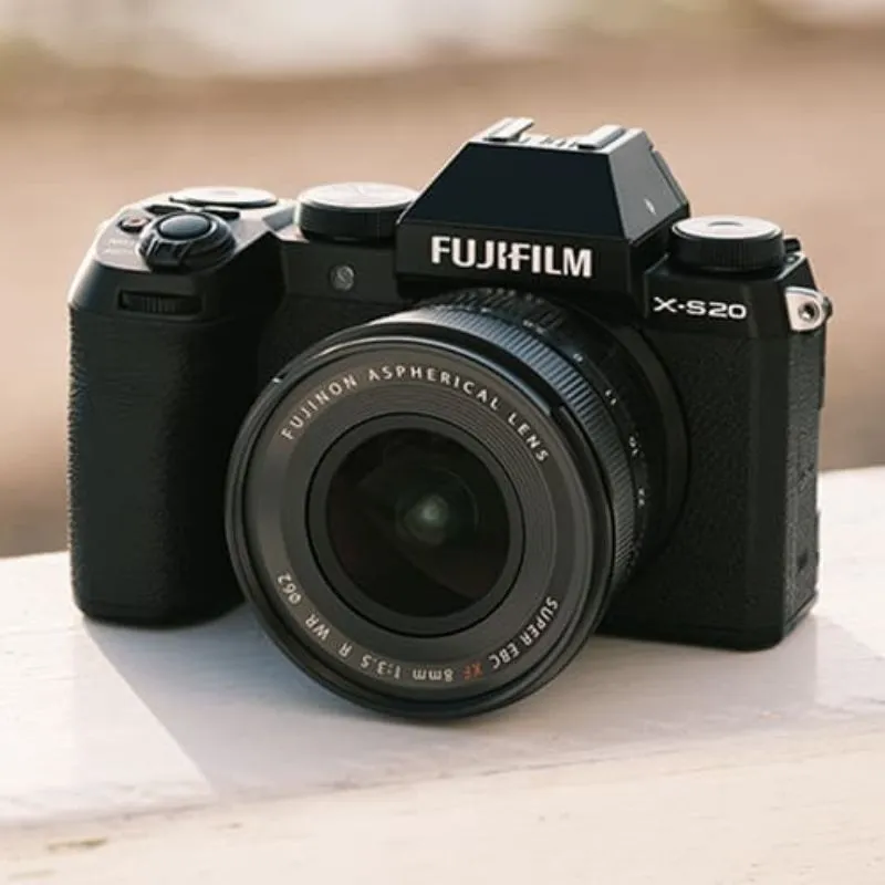 Fujifilm X-S20 Mirrorless Digital Camera - Black - Camera   16-50mm Lens