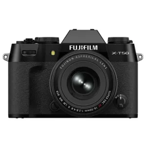 Fujifilm X-T50 Mirrorless Digital Camera - Black - Camera   16-50mm Lens