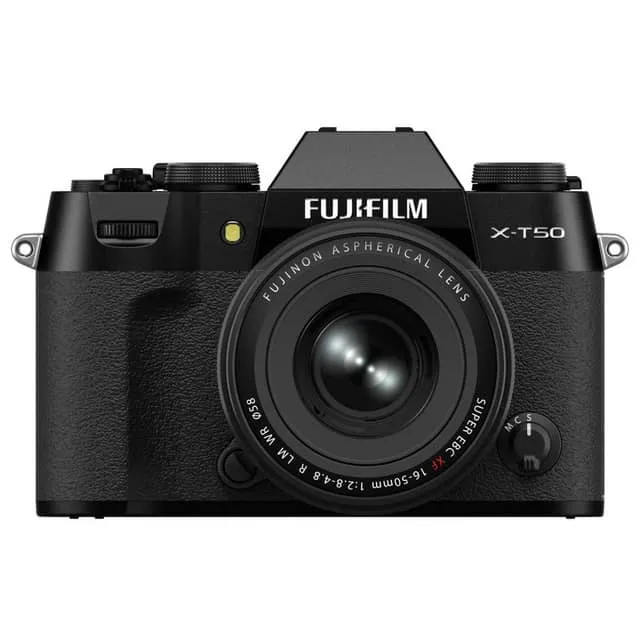 Fujifilm X-T50 Mirrorless Digital Camera - Black - Camera   16-50mm Lens
