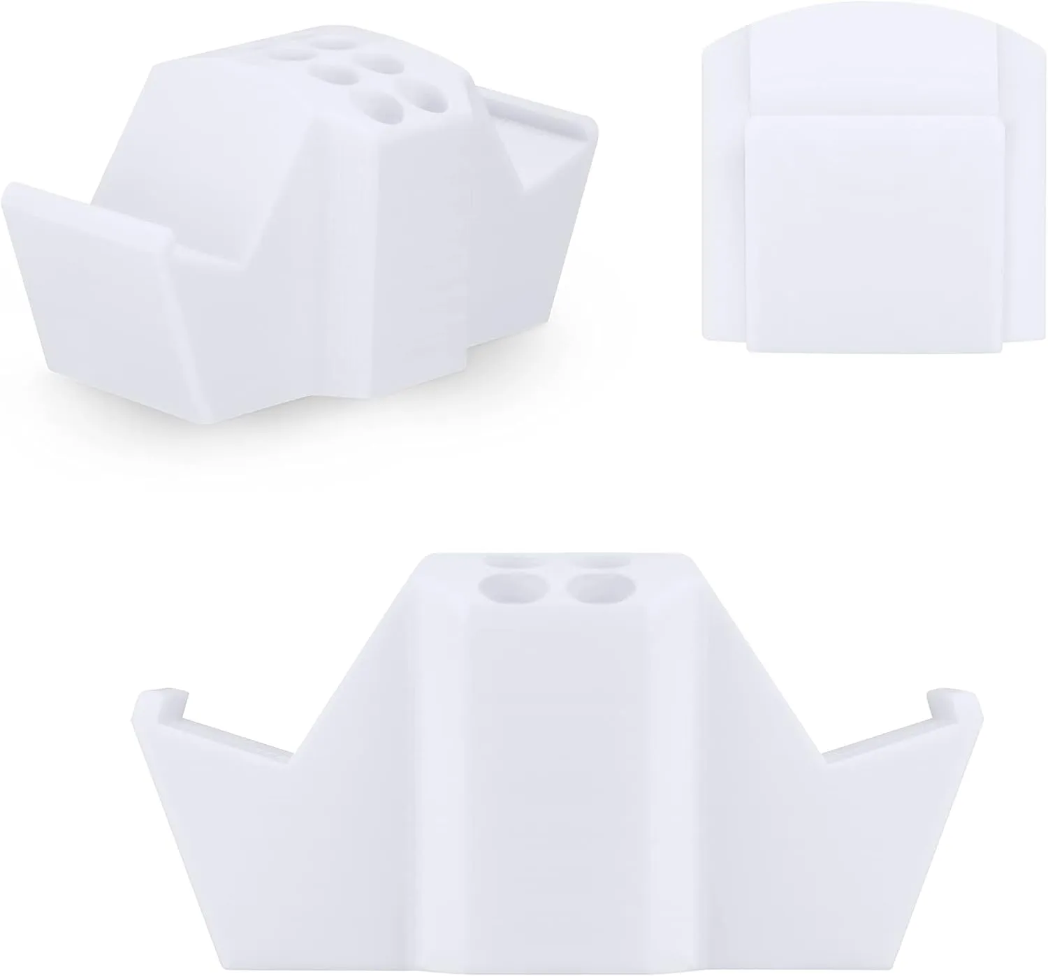 Game Controller Holder & Desktop Pen Organizer Stand With Ten Slots for Pens, Pencils, Stationery, Craft Tools & More - Universal Design for PS5 XBOX SERIES X ONE PS4 SWITCH PC Gamepads - D05 - White