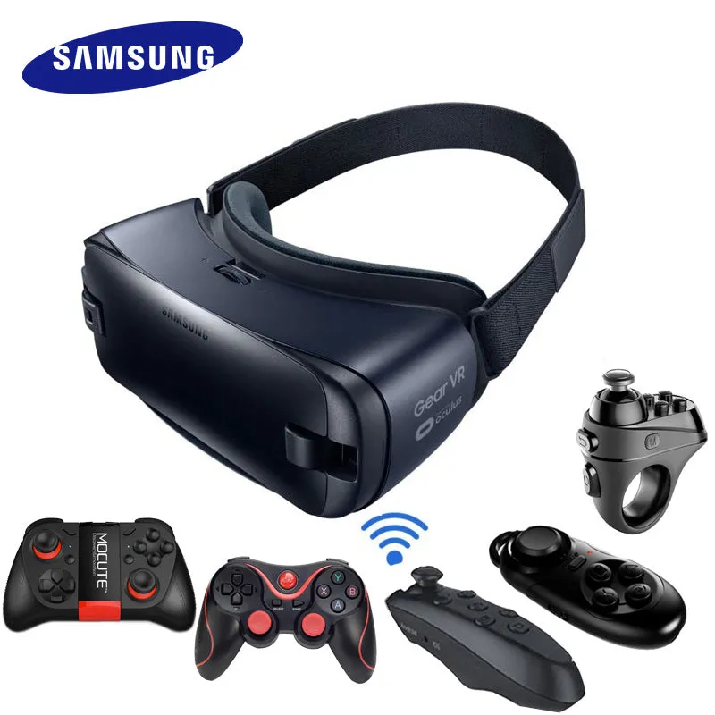 Gear VR 4.0 3D Glasses Gyro Sensor Virtual Reality Helmet Built For Samsung