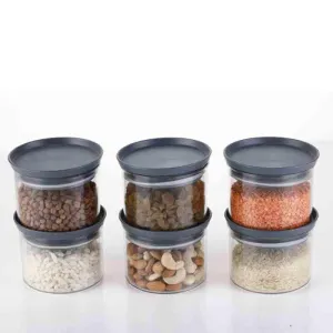 Grey Spice Squad Jars (600 ml each) - Set Of Six