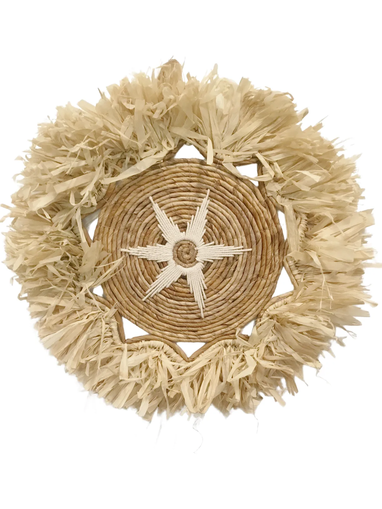 Hula Raffia Wall Hanging - Natural