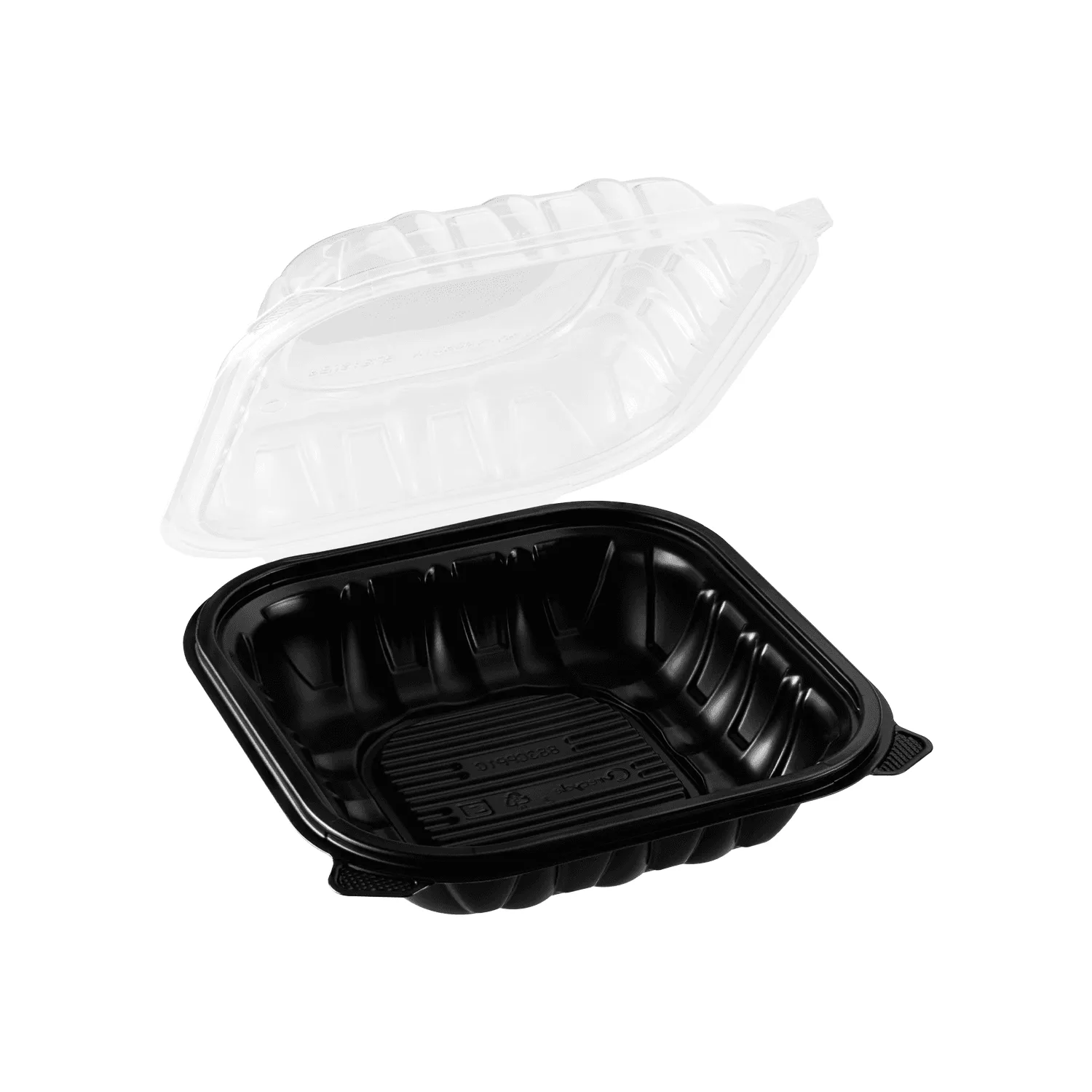 Karat 8"x 8" Premium PP Hinged Container - 150 pcs