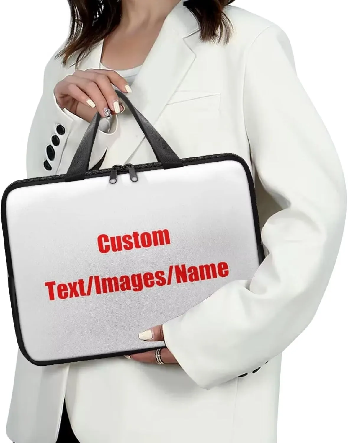Laptop Bag for Women Men 10-17 Inch Waterproof Pu Leather Laptop Briefcase Handbag Portable Work Computer Tote Bag