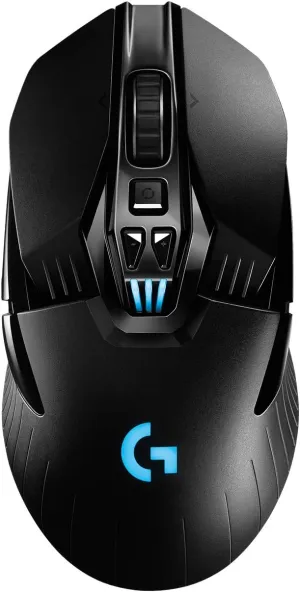 Logitech G903 LIGHTSPEED Wireless Gaming Mouse W/ Hero 25K Sensor, PowerPlay Compatible, 140  Hour with Rechargeable Battery and Lightsync RGB, Ambidextrous, 107G 10G optional, 25,600 DPI, Black