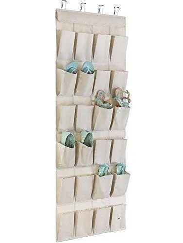 Mindspace Over The Door Shoe Organizer Rack | Hanging Shoe Organizer for Closet for Closet Organization & Laundry Room, Pantry, Bathroom Organizer