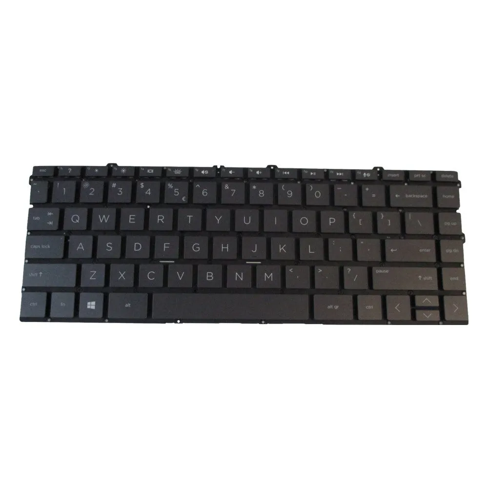New Black Non-Backlit Keyboard for HP Spectre 13-AW Laptops