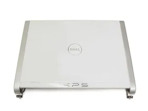 New Dell OEM XPS M1330 13.3" LCD Back Top Cover Lid Assembly w/Hinges For LED Display WHITE