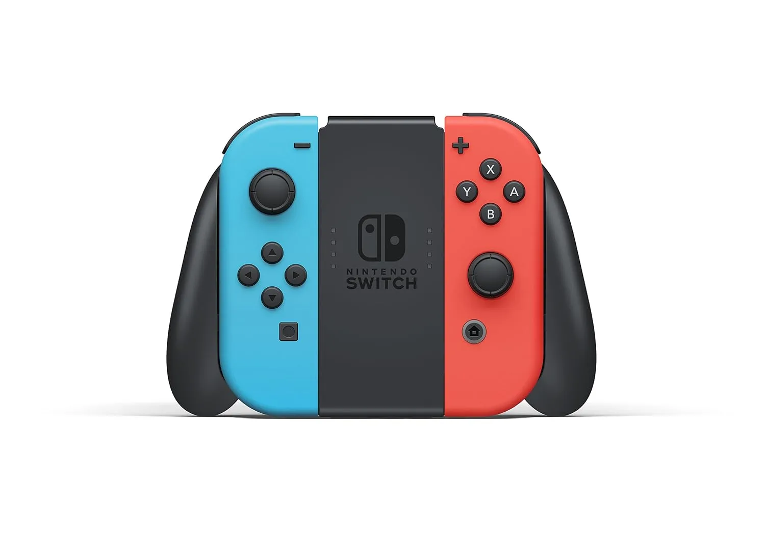 Nintendo Switch with Neon Blue and Neon Red JoyCon