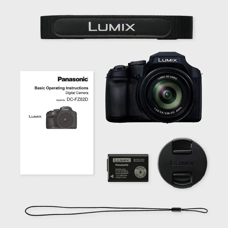 Panasonic DMC-FZ82D Digital Bridge Camera Black
