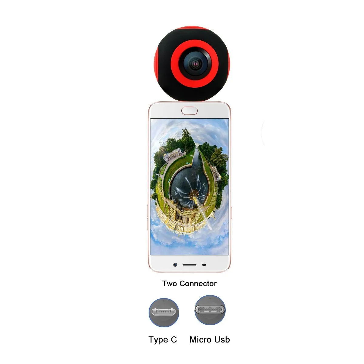Pano Live 360 Panoramic Video Recorder for Android With Dual Cameras