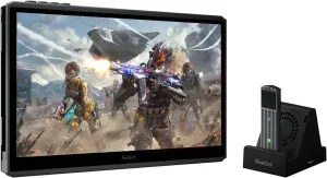 PeakDo 7" 60Hz Streaming Gaming Handheld 0 Latency 100ft Wireless Game Console Screen with Cooling Dock