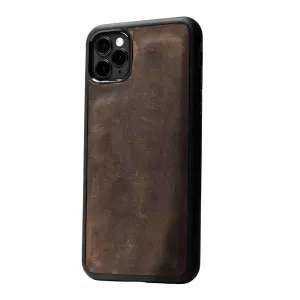 PEGAI Premium Leather Phone Case Compatible with iPhone 6 / 6S | Magnetic Car Holder with Built-in Metal Plate - Artisan Leather Phone Cover (Chestnut)