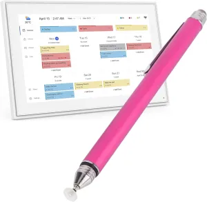 Pen Compatible with Skylight Calendar, Changingtouch Smart Display,Canupdog Kaclendar Digital Calendar, DualTip Capacitive Stylus, Disc Tip Capacitive Pen (Rose Red)