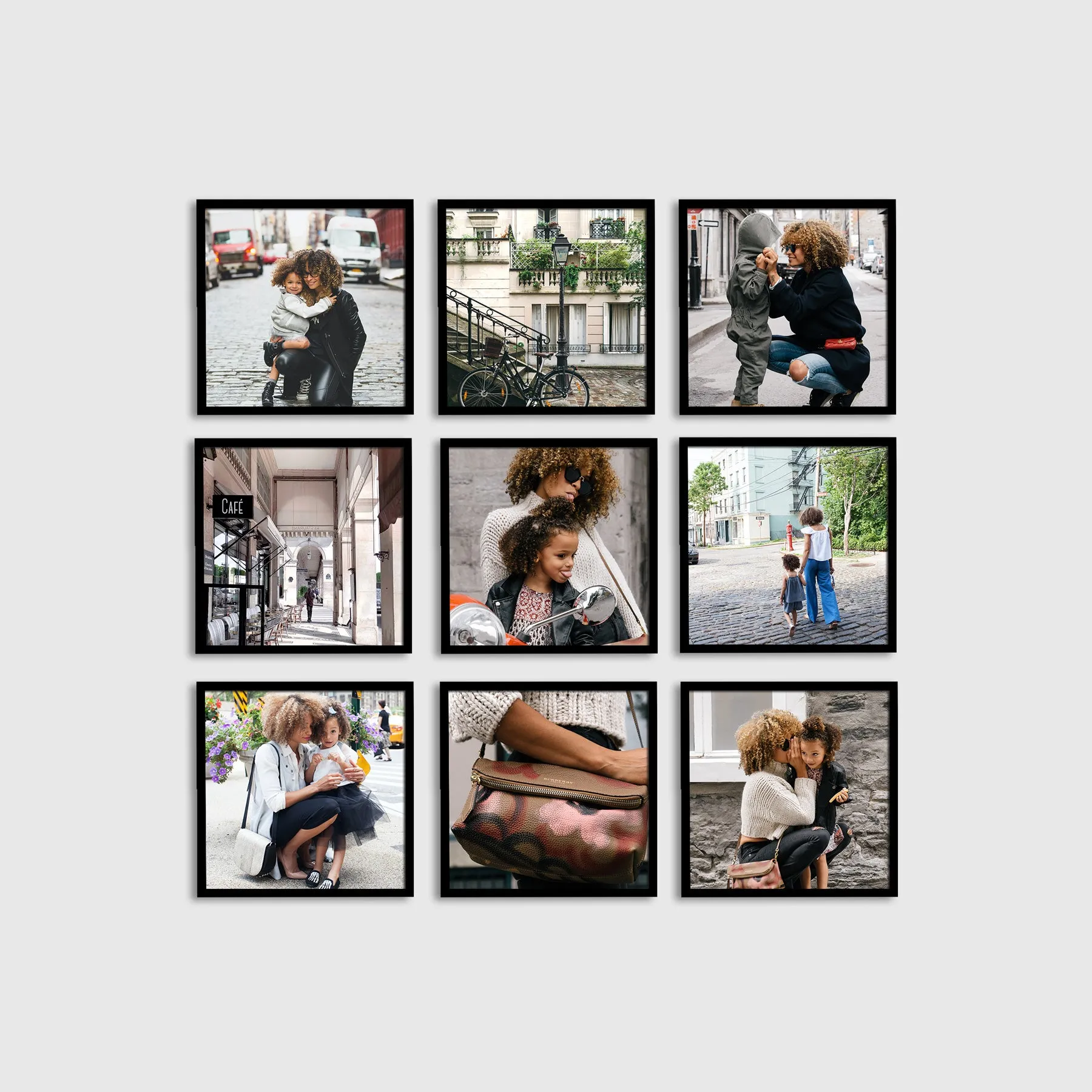 Photo Tiles - Black Framed Hangtiles