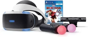 PlayStation VR Marvel's Iron Man VR Bundle, Compatible with PS4 & PS5: VR Headset, Camera, Move Motion Controllers (Renewed)