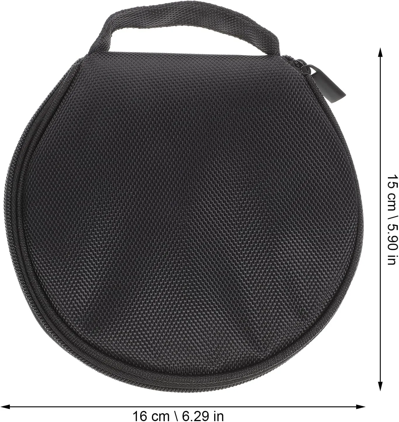 PRETYZOOM Small Cd Case Round Cd Storage Bag Capacity Holder for Cds Dvds Portable Zipper Design Ideal for Travel and Home Organization Compatible with Blank Cds