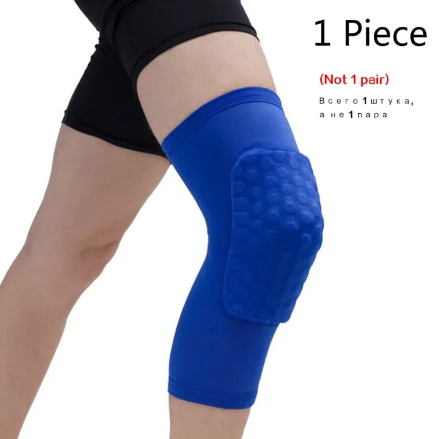 Protective Basketball Knee Pads with Honeycomb Foam Compression for Fitness and Performance