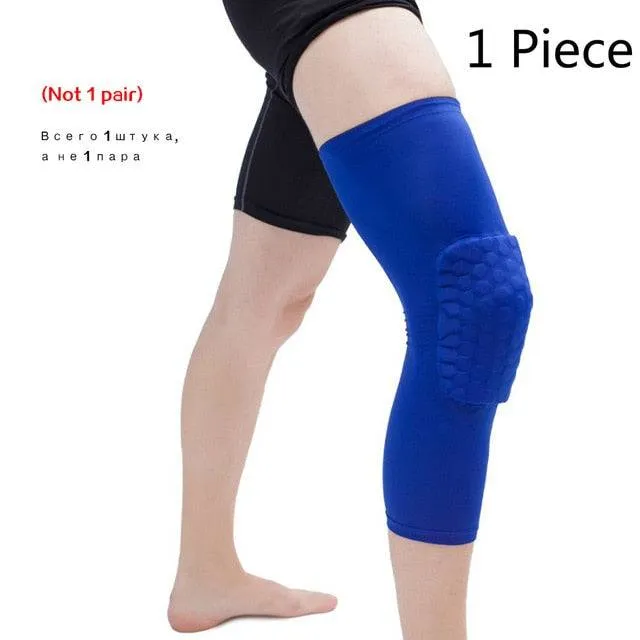 Protective Basketball Knee Pads with Honeycomb Foam Compression for Fitness and Performance