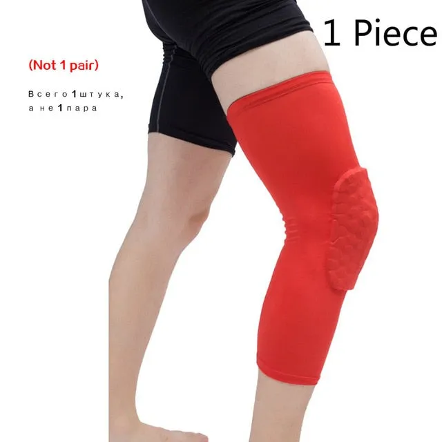 Protective Basketball Knee Pads with Honeycomb Foam Compression for Fitness and Performance