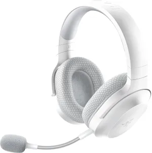 Razer Barracuda X Wireless Gaming & Mobile Headset (PC, PlayStation, Switch, Android, iOS): 2.4GHz Wireless   Bluetooth - Lightweight - 40mm Drivers - Detachable Mic - 50 Hr Battery - Mercury White