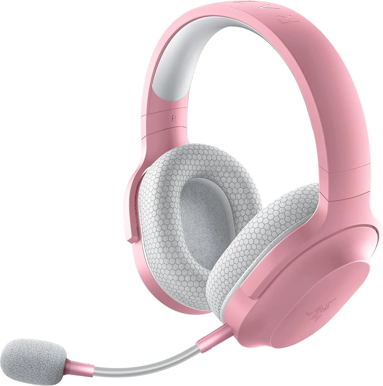 Razer Barracuda X Wireless Gaming & Mobile Headset (PC, PlayStation, Switch, Android, iOS): 2.4GHz Wireless   Bluetooth - Lightweight - 40mm Drivers - Detachable Mic - 50 Hr Battery - Quartz Pink