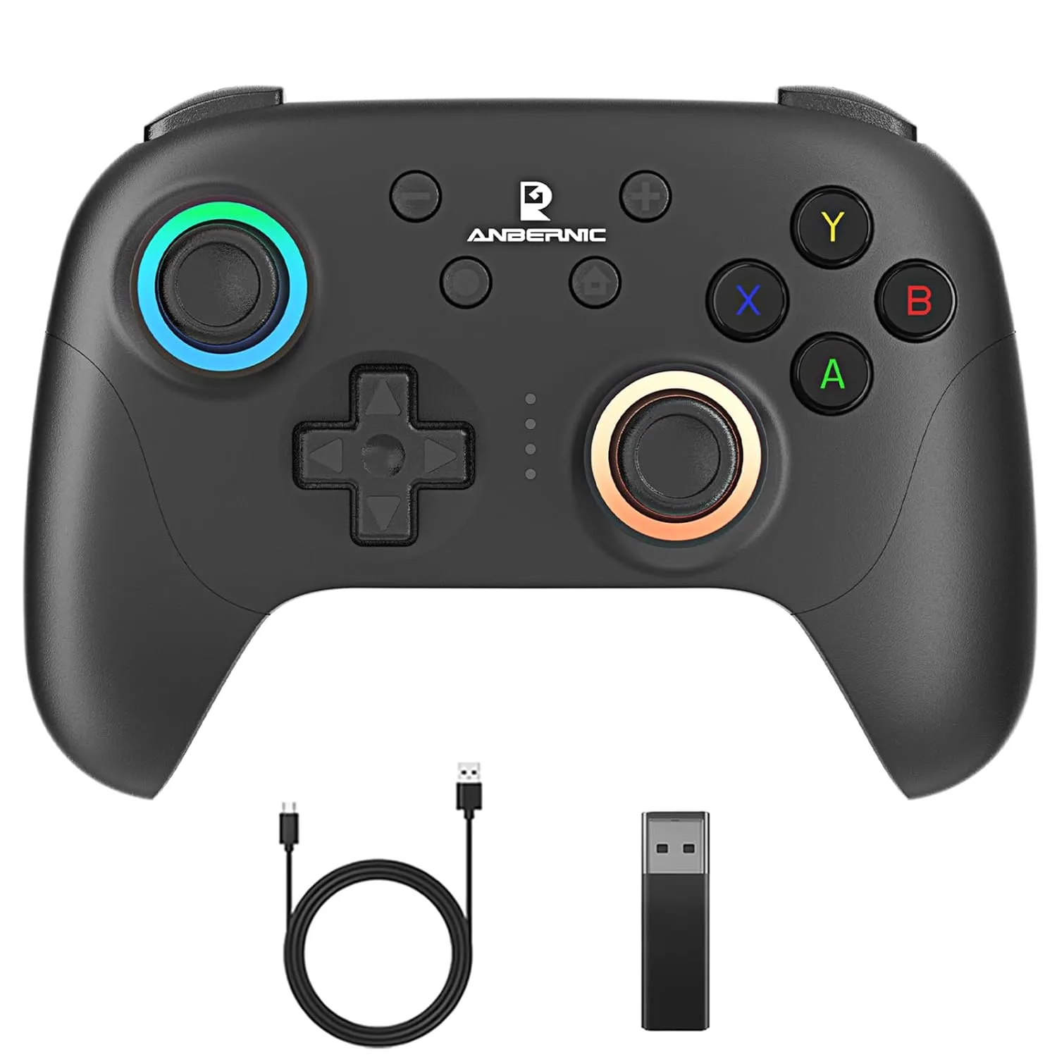 RG P01 Wireless Gaming Controller RG P01 Controllers Gamepad for PC Plug and Play Gaming Gamepad with Hall Effect/Triggers Joystick rg p01 Game Controller Switch/PC/Steam/Android/IOS(Black)