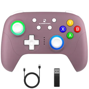RG P01 Wireless Gaming Controller RG P01 Controllers Gamepad for PC Plug and Play Gaming Gamepad with Hall Effect/Triggers Joystick rg p01 Game Controller Switch/PC/Steam/Android/IOS(Purple)