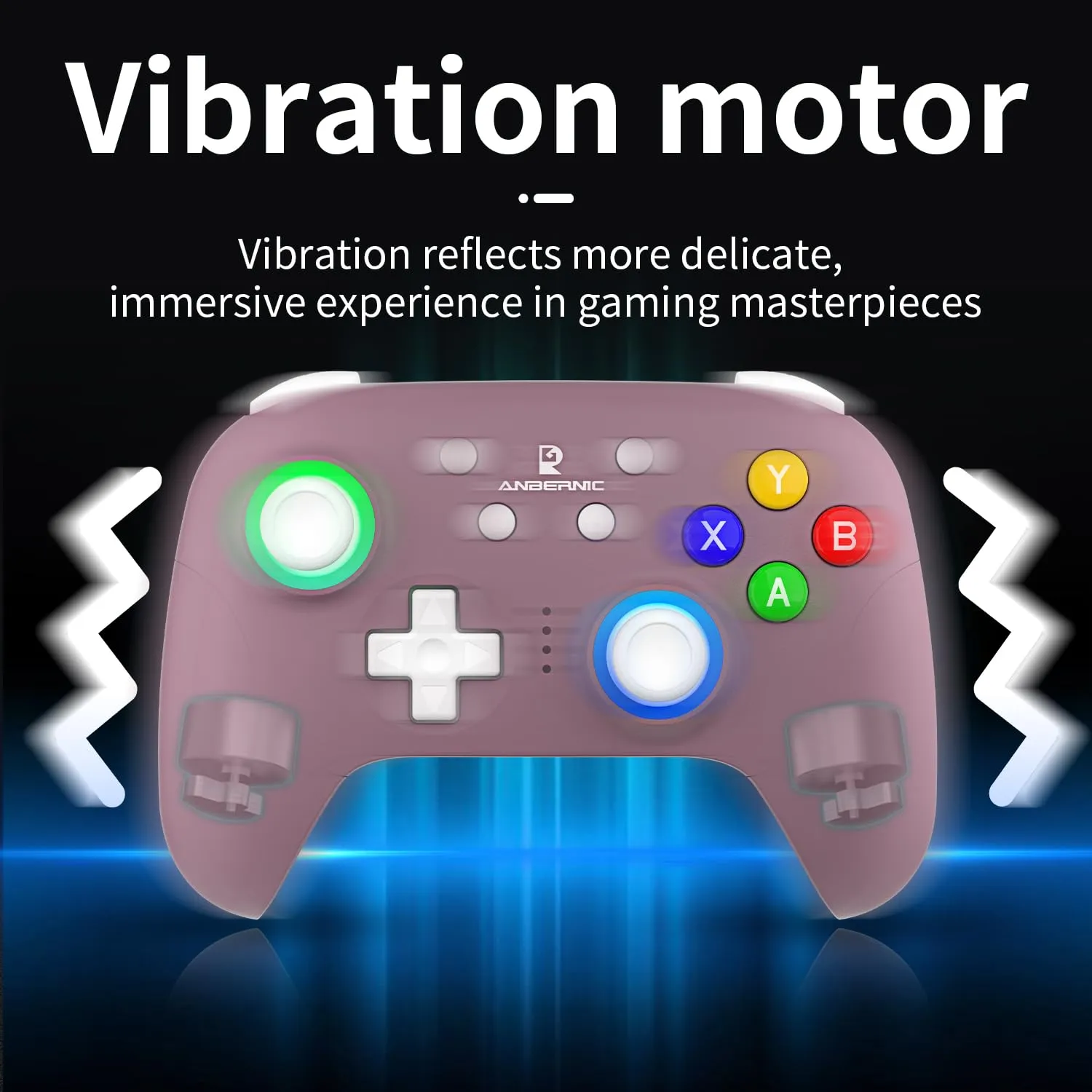 RG P01 Wireless Gaming Controller RG P01 Controllers Gamepad for PC Plug and Play Gaming Gamepad with Hall Effect/Triggers Joystick rg p01 Game Controller Switch/PC/Steam/Android/IOS(Purple)