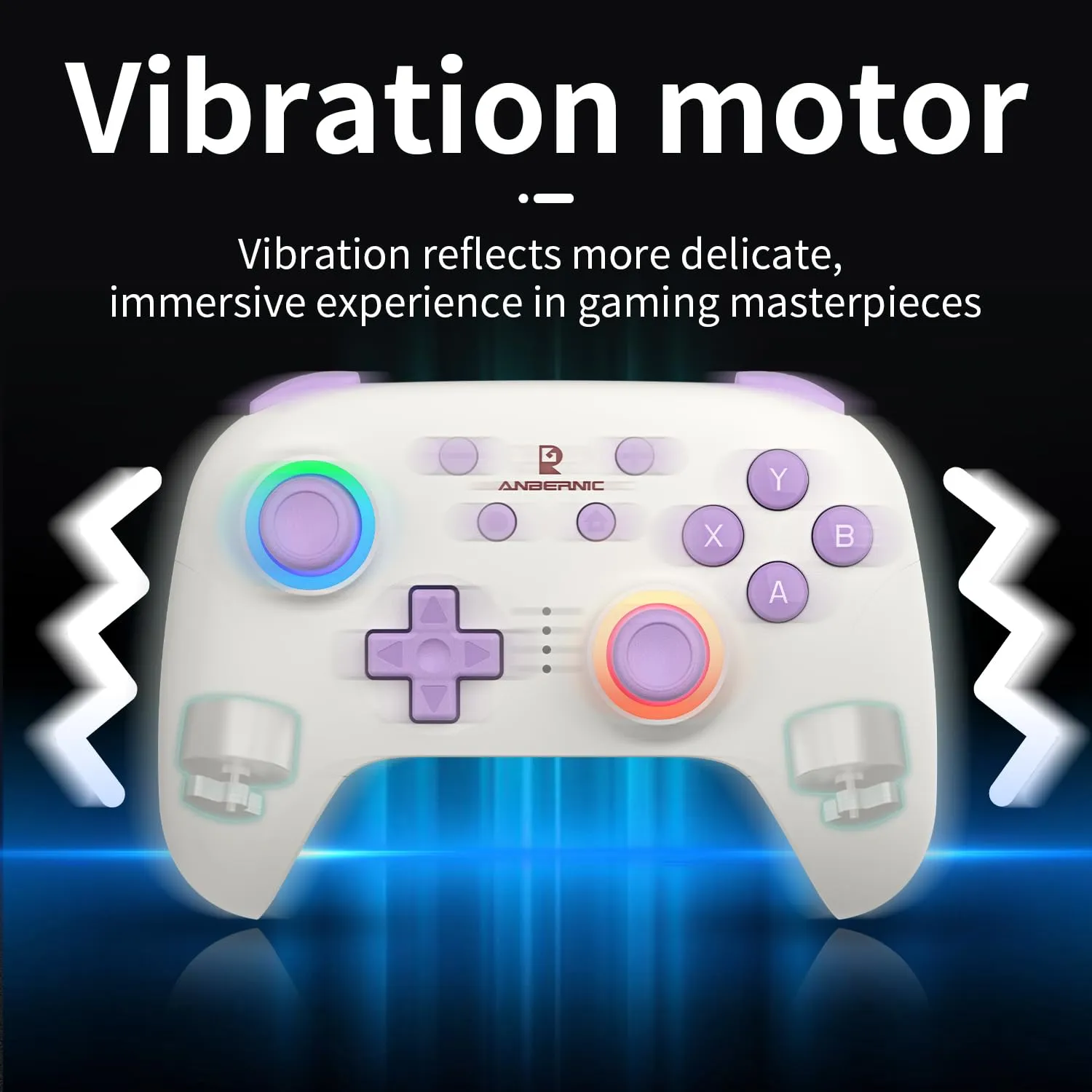 RG P01 Wireless Gaming Controller RG P01 Controllers Gamepad for PC Plug and Play Gaming Gamepad with Hall Effect/Triggers Joystick rg p01 Game Controller Switch/PC/Steam/Android/IOS(White)