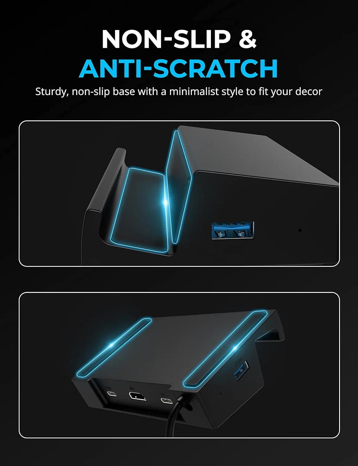 SABRENT 6-Port Docking Station for Steam Deck - 95W PD, HDMI 4K, USB-A/C Ports[DS-SD6P]