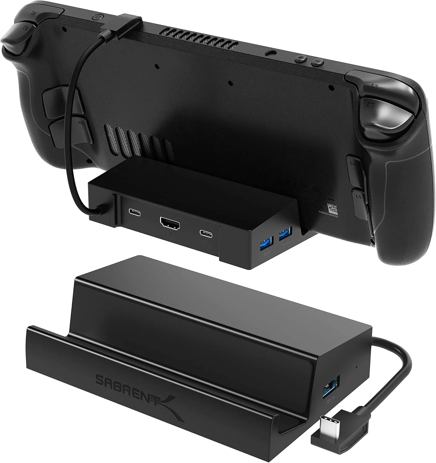 SABRENT 6-Port Docking Station for Steam Deck - 95W PD, HDMI 4K, USB-A/C Ports[DS-SD6P]