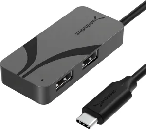 SABRENT USB-C Hub, 3-Port with 100W Power Delivery, 5Gbps USB-A & USB-C Ports, USB PD 3.0 for Laptops, Steam Deck, ROG Ally, Tablets, Phones (HB-C4WP)