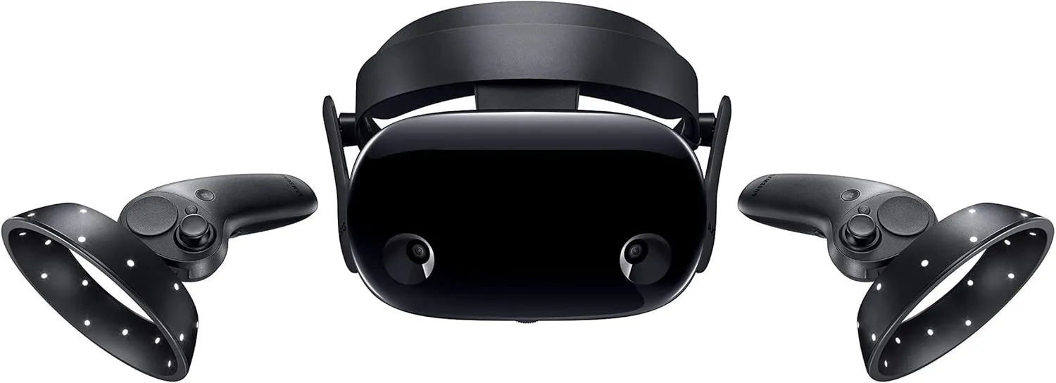 Samsung Electronics HMD Odyssey  Windows Mixed Reality Headset with 2 Wireless Controllers 3.5in Black (XE800ZBA-HC1US) (Renewed)