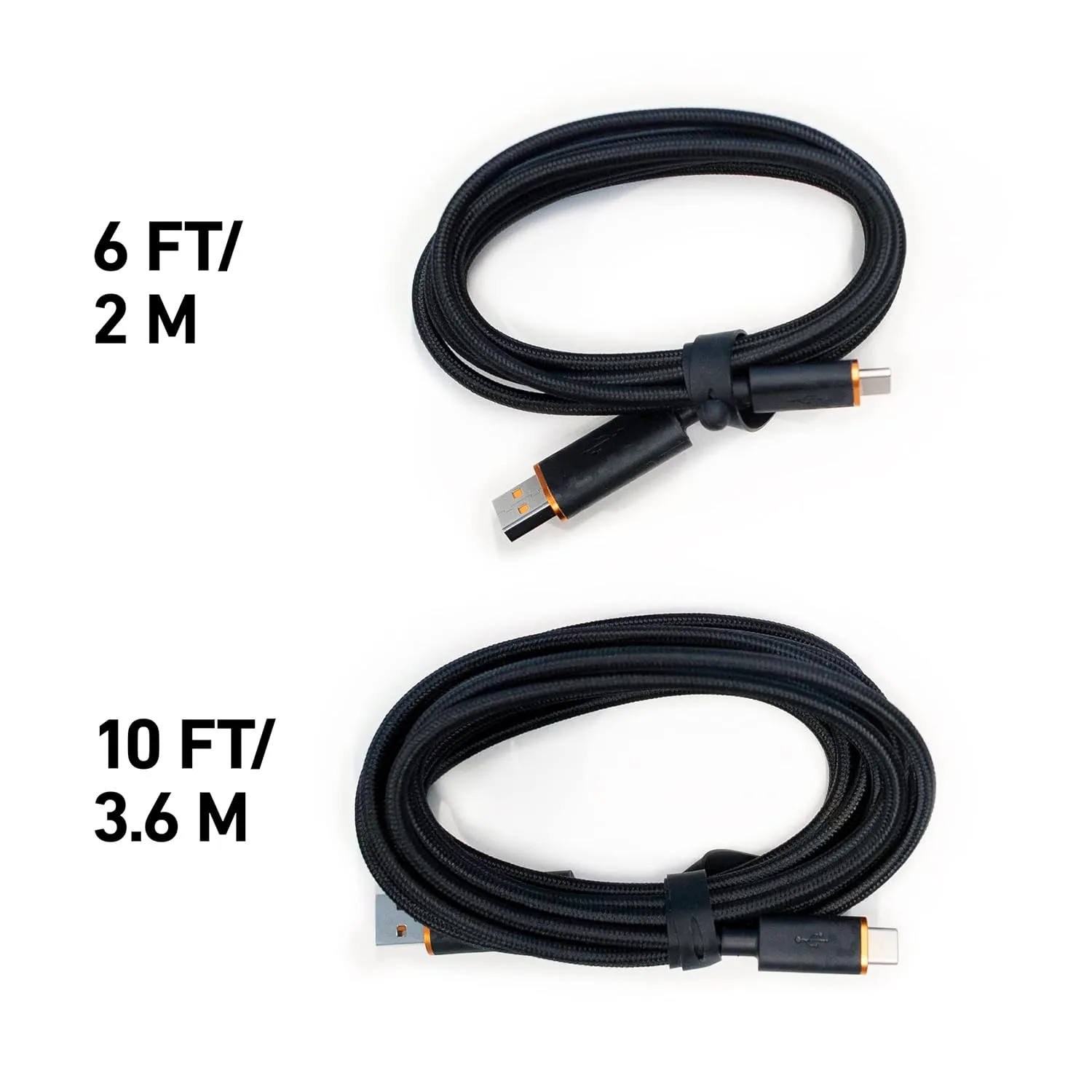 SCUF Braided USB-C Cable - Black 6 feet / 2 Meters USB Type C Connection and Charging for Xbox Controllers, PS5 Controllers, and Smart Phones - Xbox Series X;