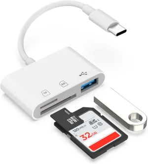 SD Card Reader USB C, SD Card Reader for iPhone 15, Sd Card Reader for Android, Sd Card Adapter, SD Card Reader for Android