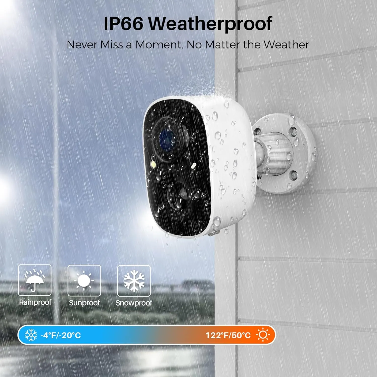 Security Cameras Wireless Outdoor (4 Pack), Battery Powered Cameras for Home Security with AI Motion Detection, 2K Color Night Vision, 2-Way Talk, IP66 Weatherproof, SD/Cloud Storage
