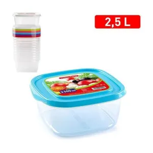 Set of 3 Food Storage Containers - Assorted Colours
