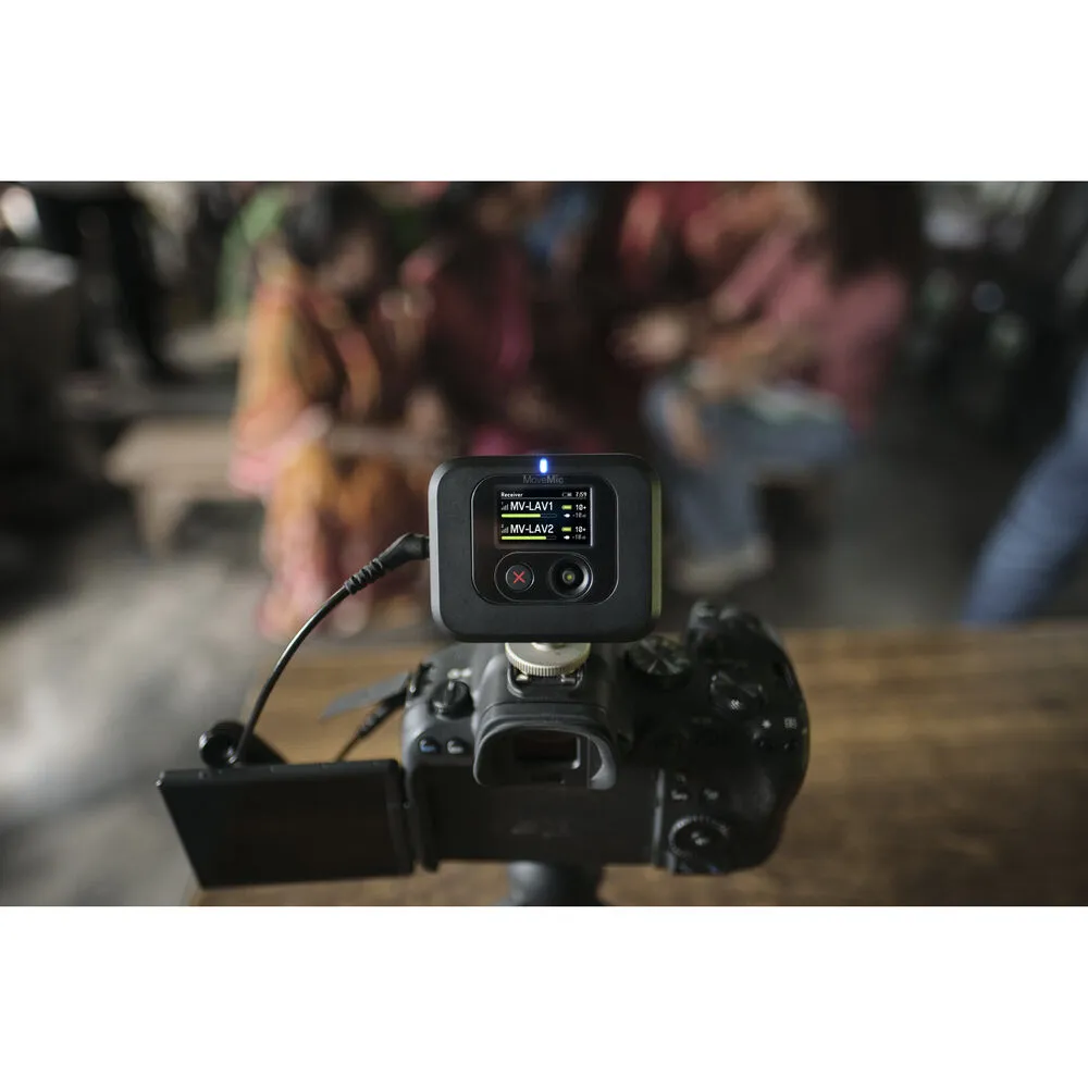 Shure MoveMic Wireless Microphone Receiver for Cameras & Mobile Devices