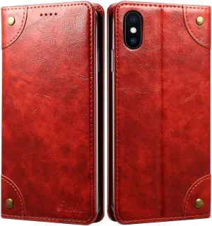 SINIANL iPhone 8 Plus / 7 Plus Leather Wallet Folio Case with Magnetic Closure, Flip Cover, Stand and Credit Card Slot