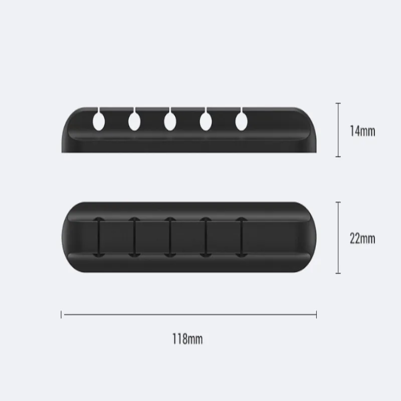 Sleek Silicone Storage Cable Management Cable Clamp