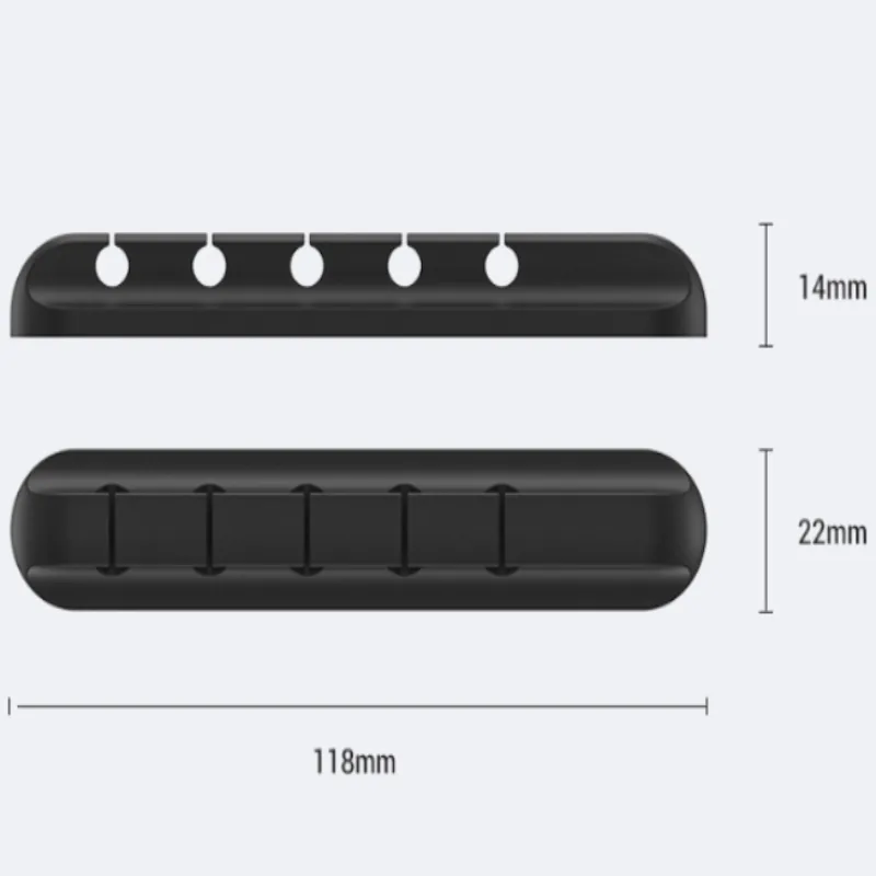 Sleek Silicone Storage Cable Management Cable Clamp