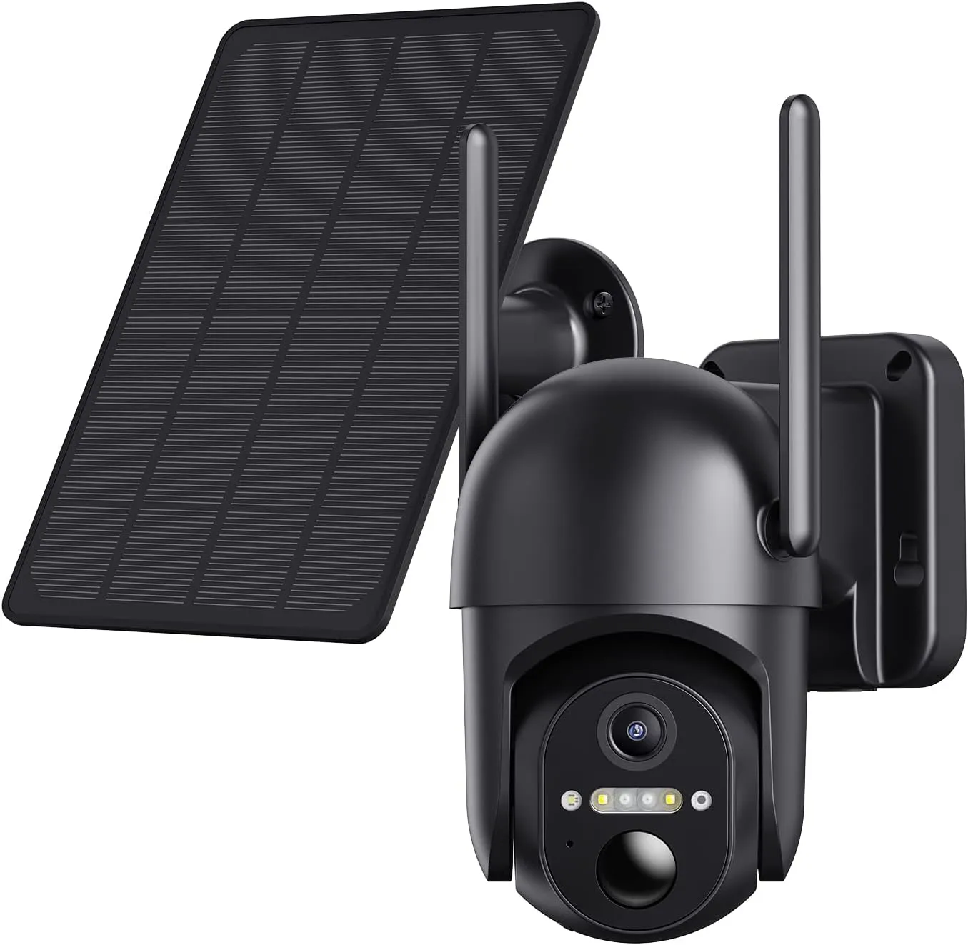 Solar Security Cameras Wireless Outdoor, Home Security Cameras System with 360 Panoramic View, Spotlight Night Vision (1pack)