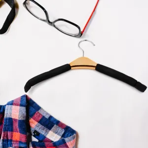 Solid Sponge Hanger Non-Slip Hanger Home No Trace Clothes Hanging Pants Clip Clothing Store Hangers,Clothes Hanger for Closet Wedding Dress Women, Men, Children Clothing (1 Pc)