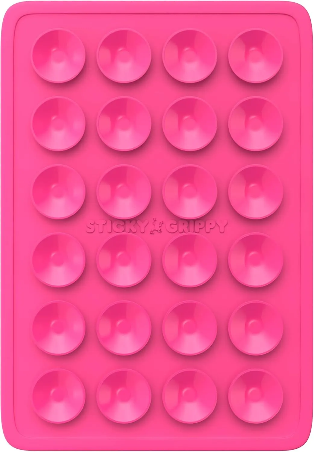 Suction Phone Case Mount, Sillicon Adhesive Phone Accessory for iPhone and Android, Hands-Free Fidget Toy Mirror Shower Phone Holder, Tiktok Videos and Selfies (Pink)
