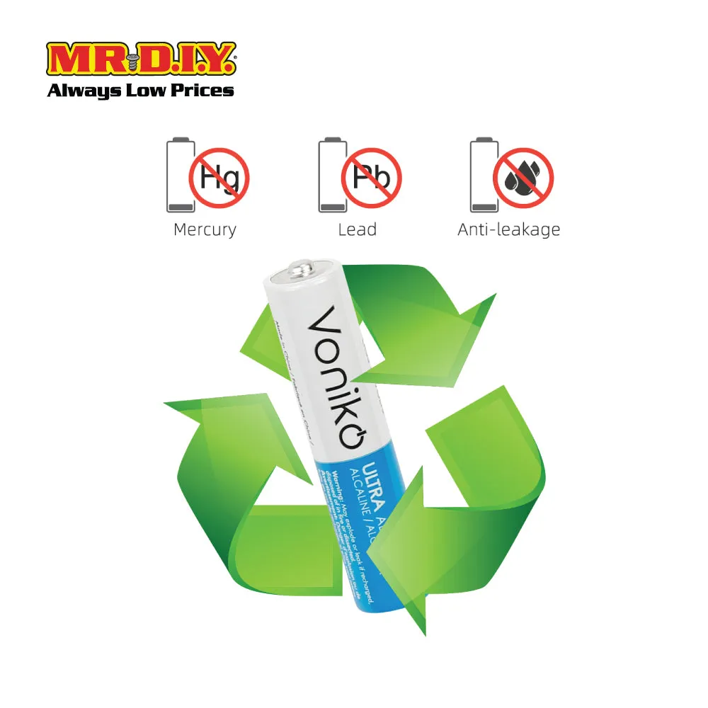 VONIKO Premium Alkaline Battery LR03 1.5V AAA (16pcs)