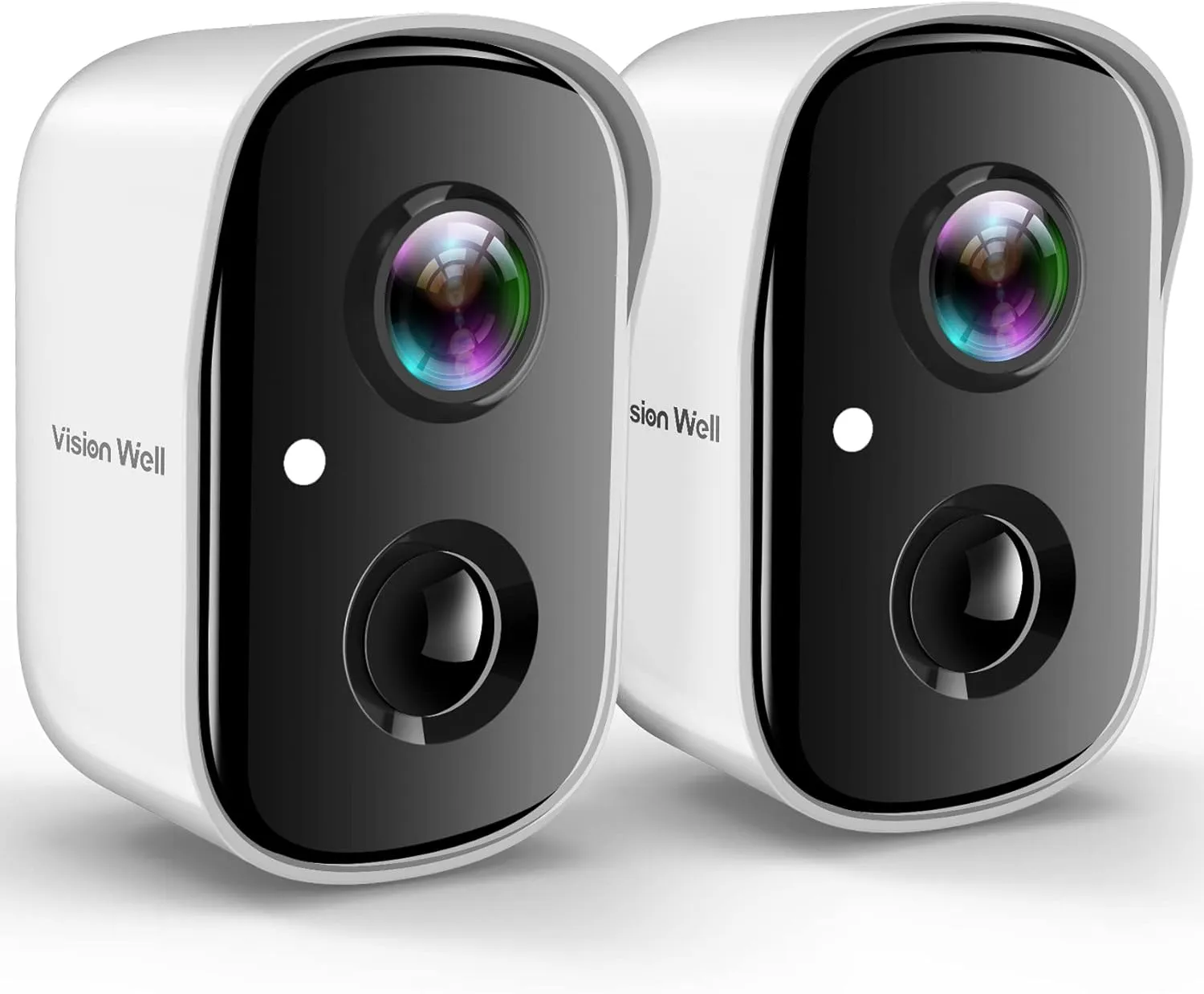 Wireless Cameras for Home/Outdoor Security, Battery Powered 1080P HD WiFi Security Cameras Wireless Outdoor with Spotlight, AI Motion Detection, Color Night Vision, SD/Cloud-2 Pack