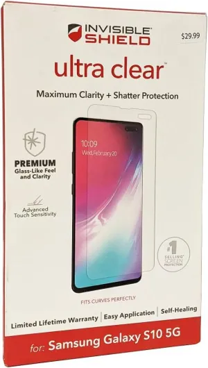 ZAGG Ultra Clear Screen Protector for Samsung Galaxy S10 5G - Clear