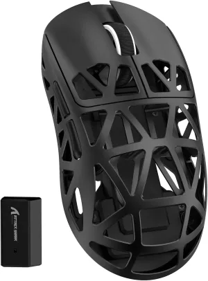 ZIYOU LANG Attack Shark R2 Wireless Gaming Mouse, Superlight Magnesium Alloy, PAW3950 42000 DPI Optical Sensor, 8000Hz Polling Rate, 2.4G/BT/Wired Programmable Mice for Win Mac Gamer (Black)
